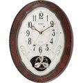 Rhythm Rhythm 4MJ400WD23 Caprice Wall Clock - Brown 4MJ400WD23